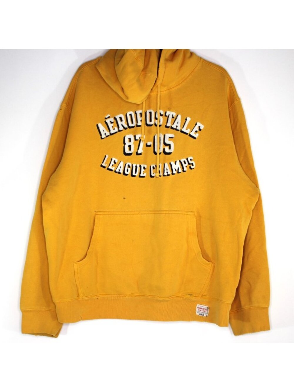 Vintage Aeropostale Mens XL Y2k Spell Out Distressed Hoodie H1060